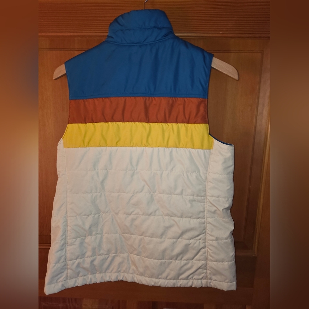 LL Bean Colorblock Puffer Vest Vintage Size Medium - Picture 2 of 8